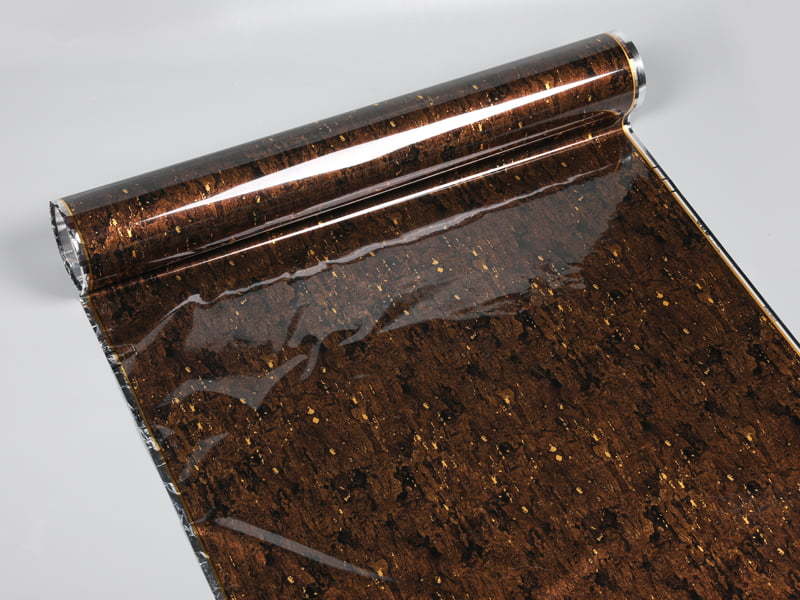 Wood grain pattern hot stamping foil for plastic WPC door frame