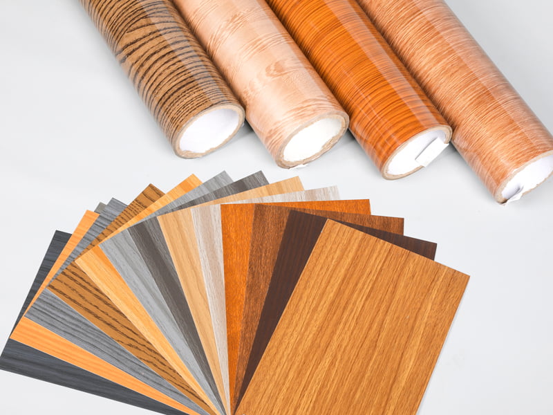 Hot stamping wooden grain film