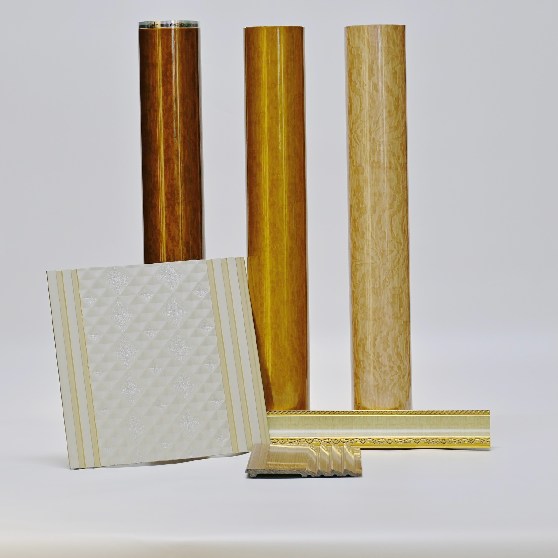 Gold-brown elegant pattern heat transfer film