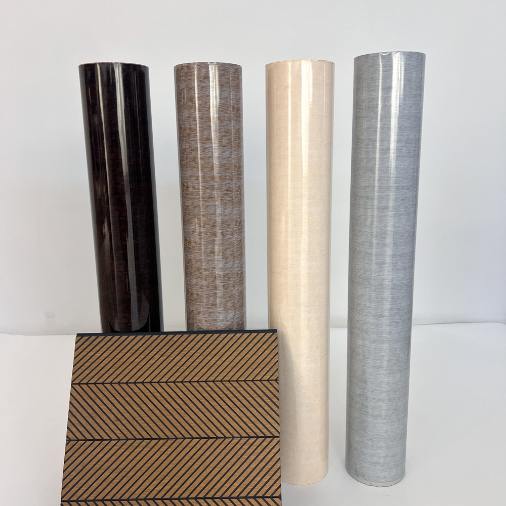 Fine wood grain heat transfer film