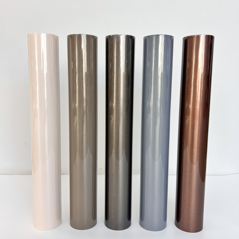 Silver silk-patterned heat transfer film