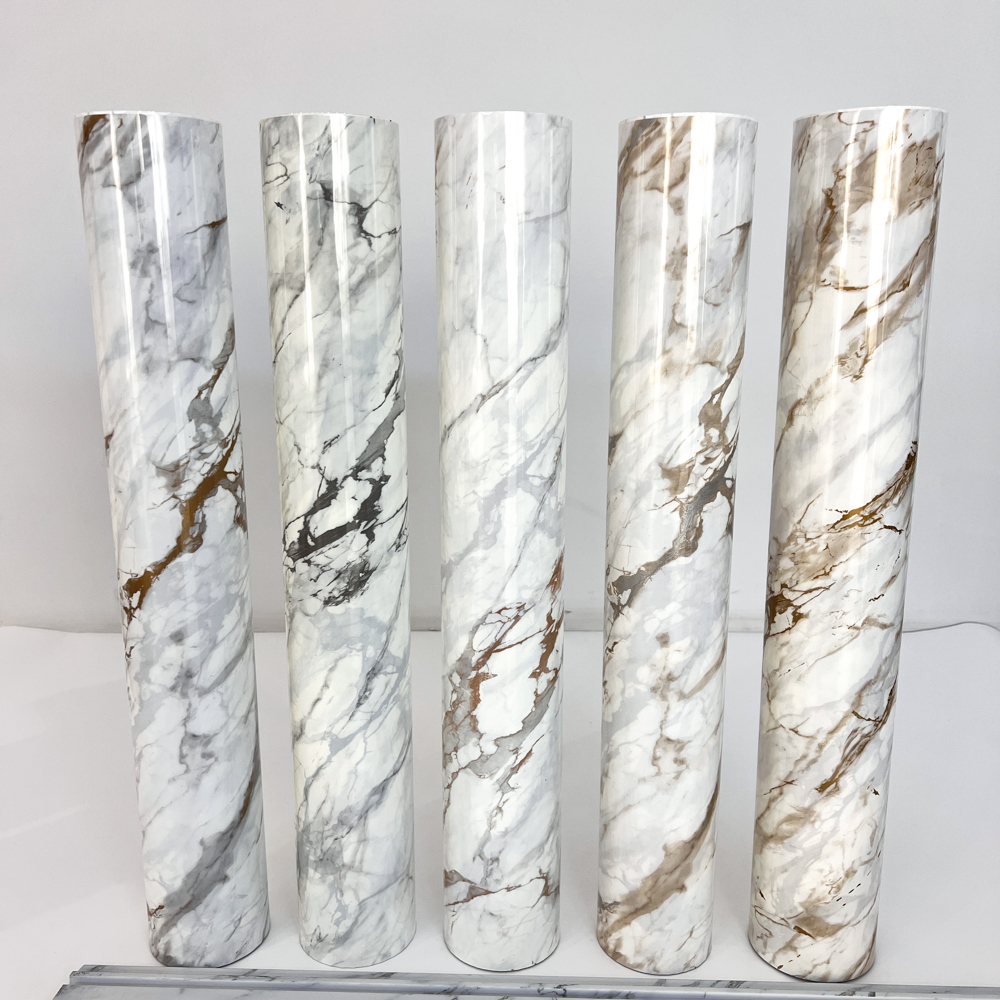 Fish belly white gilded marble hot stamping foil