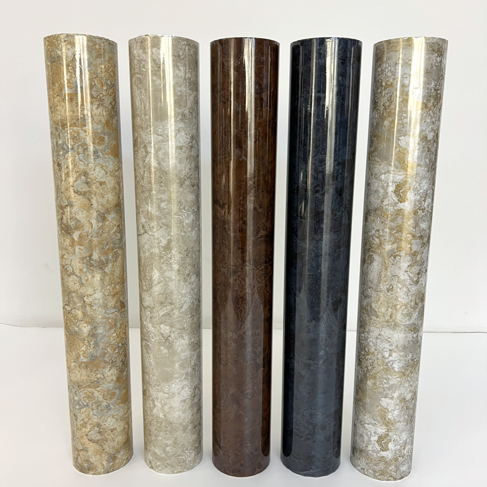 Gold fluff agate pattern heat transfer film