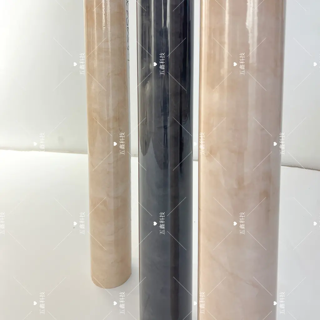 Soft sand marble texture heat transfer film for foaming decorative lines