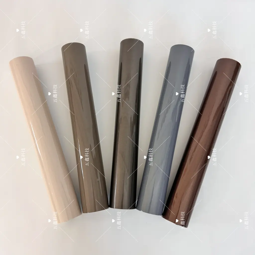 Cross-brushed heat transfer film